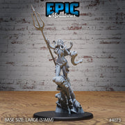 Water Elemental Female - Epic Miniatures | Elemental Lands | 28mm | 32mm | Frog Man | Elemental | Genie