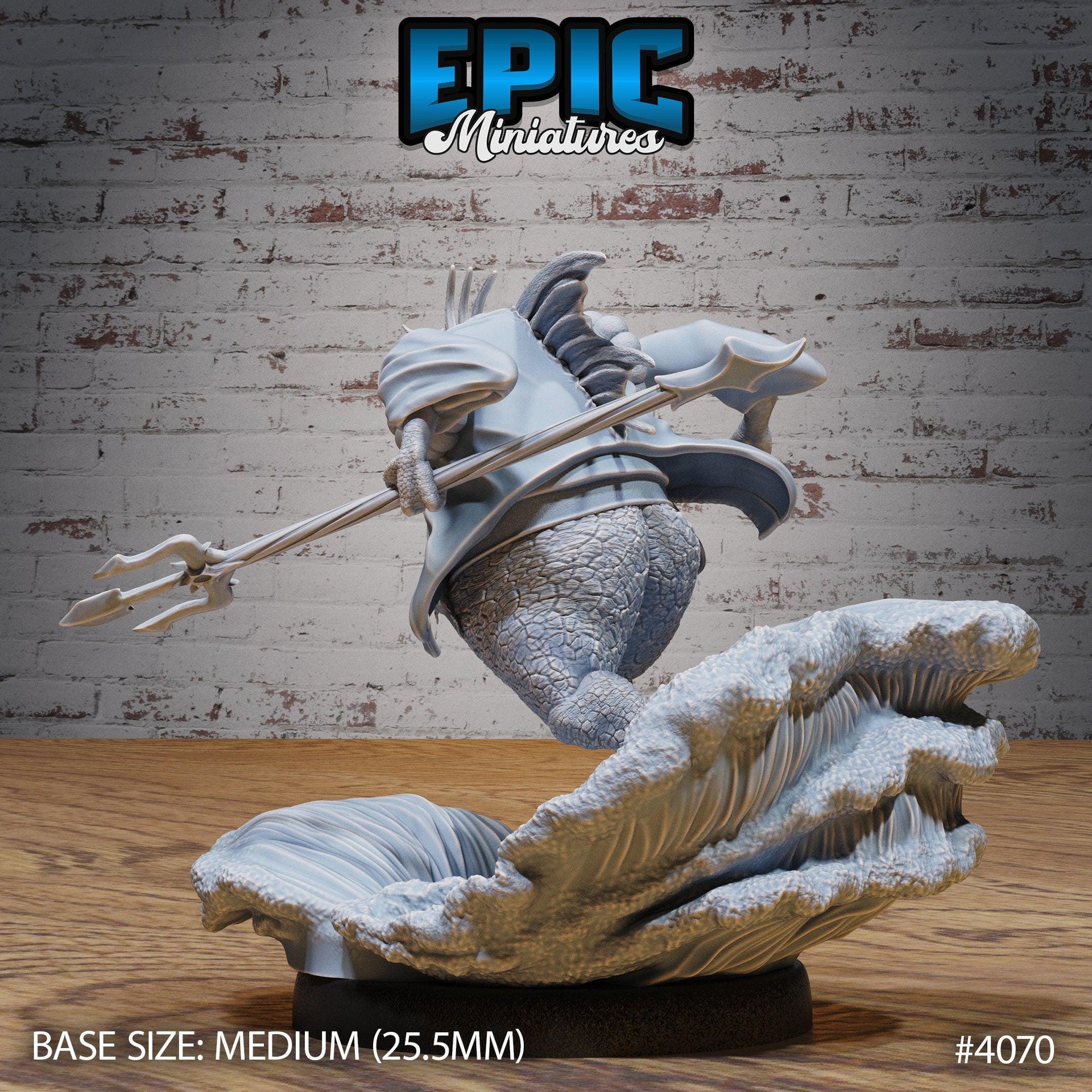 Marid Classic - Epic Miniatures | Elemental Lands | 28mm | 32mm | Frog Man | Elemental | Genie