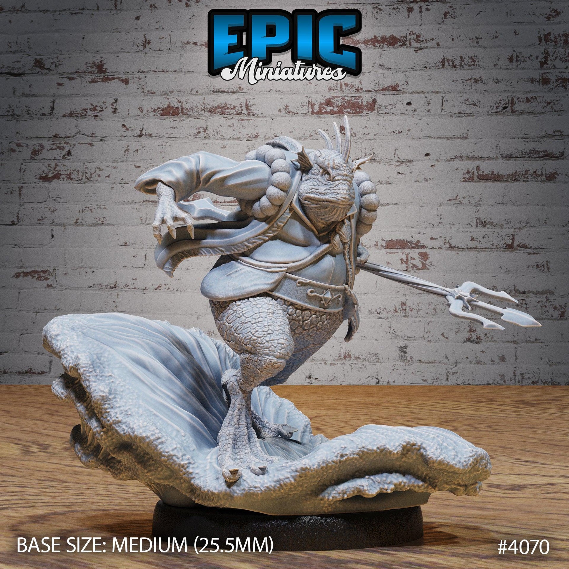 Marid Classic - Epic Miniatures | Elemental Lands | 28mm | 32mm | Frog Man | Elemental | Genie