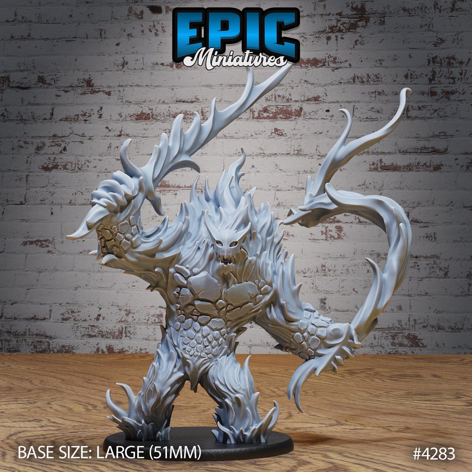 Fire Elemental - Epic Miniatures | Infernal Assault | 28mm | 32mm | Devil | Lava | Magma