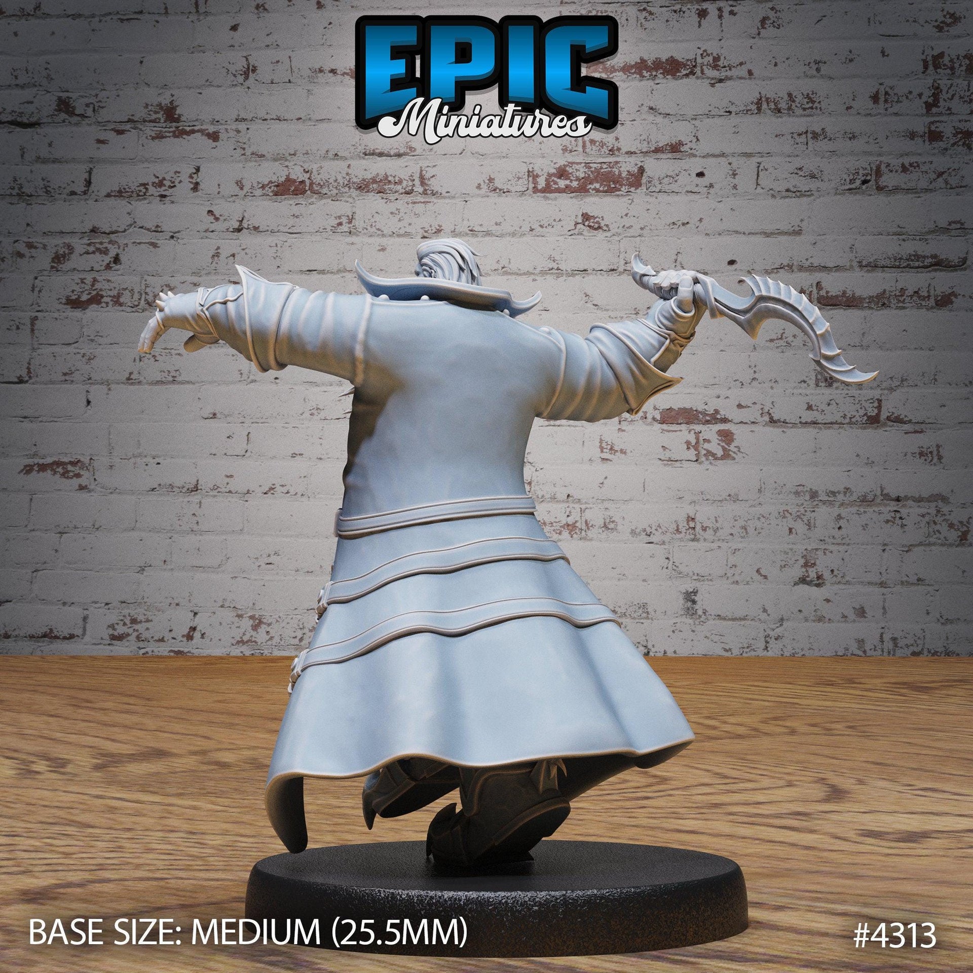 Demon Hunter - Epic Miniatures | Infernal Assault | 28mm | 32mm | Gun | Trench coat