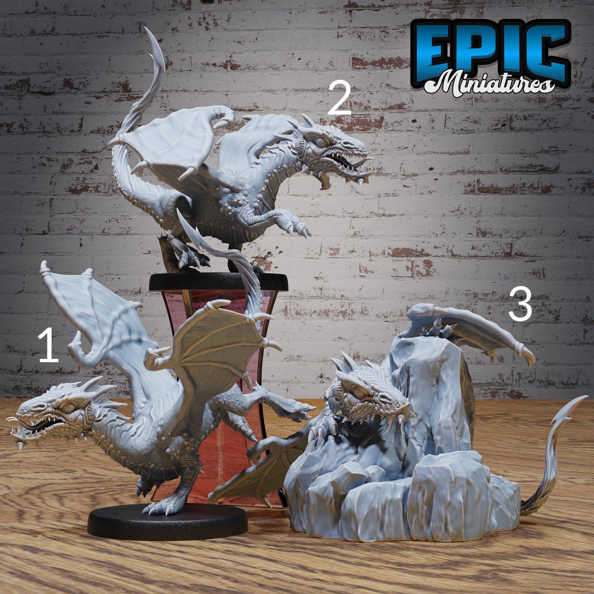 Black Wyrmling- Epic Miniatures | City Sewers | 28mm | 32mm | Baby | Dragon
