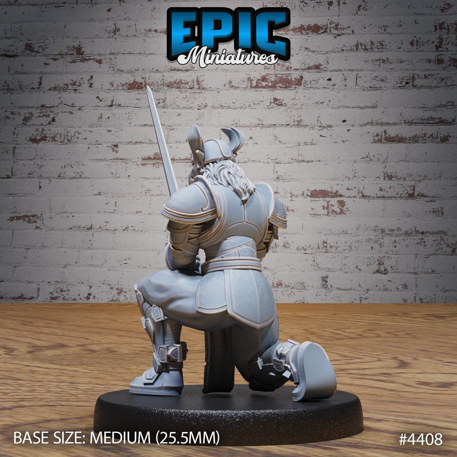 Beast Folk Paladin - Epic Miniatures | Mighty Heroes | 28mm | 32mm | Cat Folk | Tabaxi | Lion | Knight