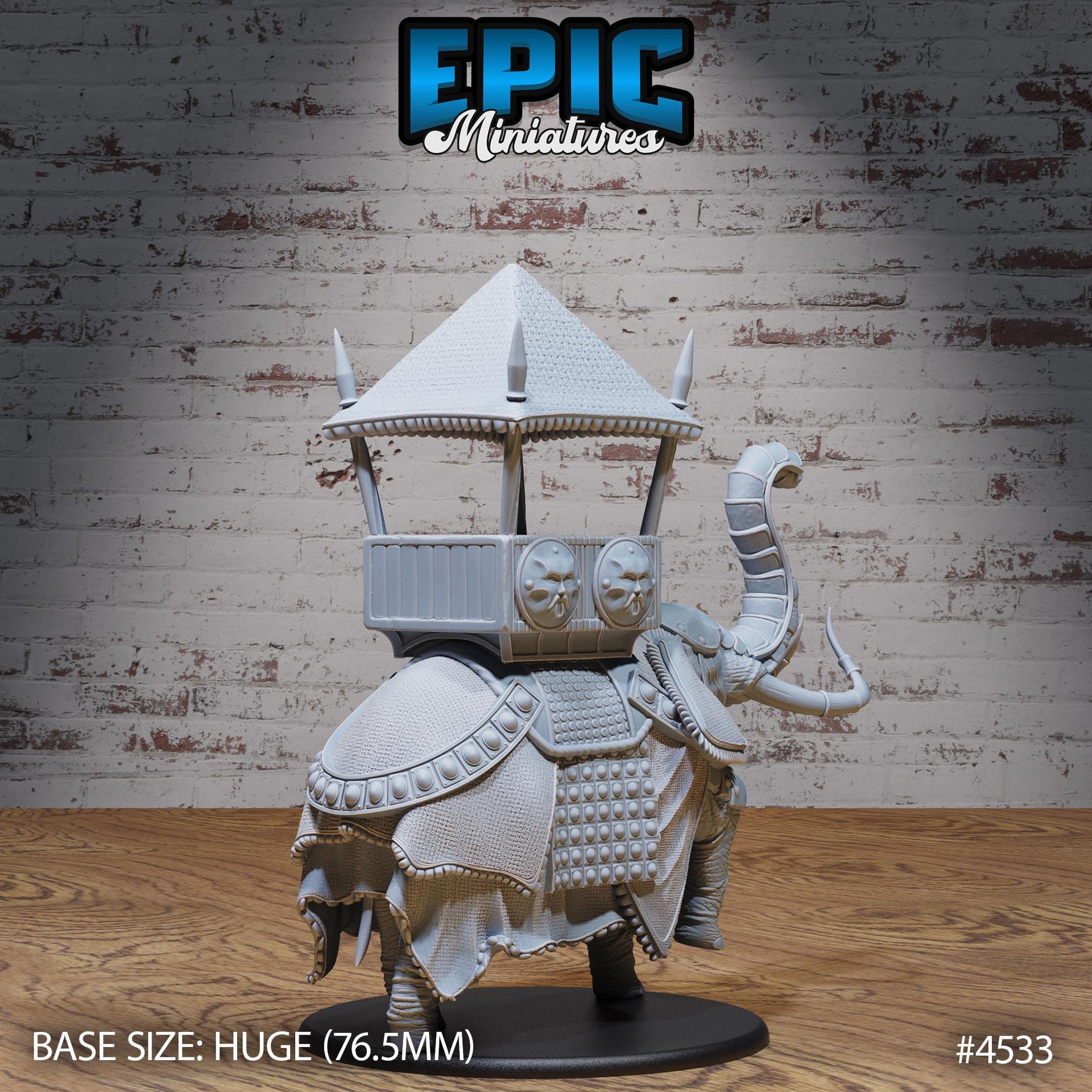 Safari Elephant - Epic Miniatures | Safari Tour | 28mm | 32mm | Armored | African bush elephant