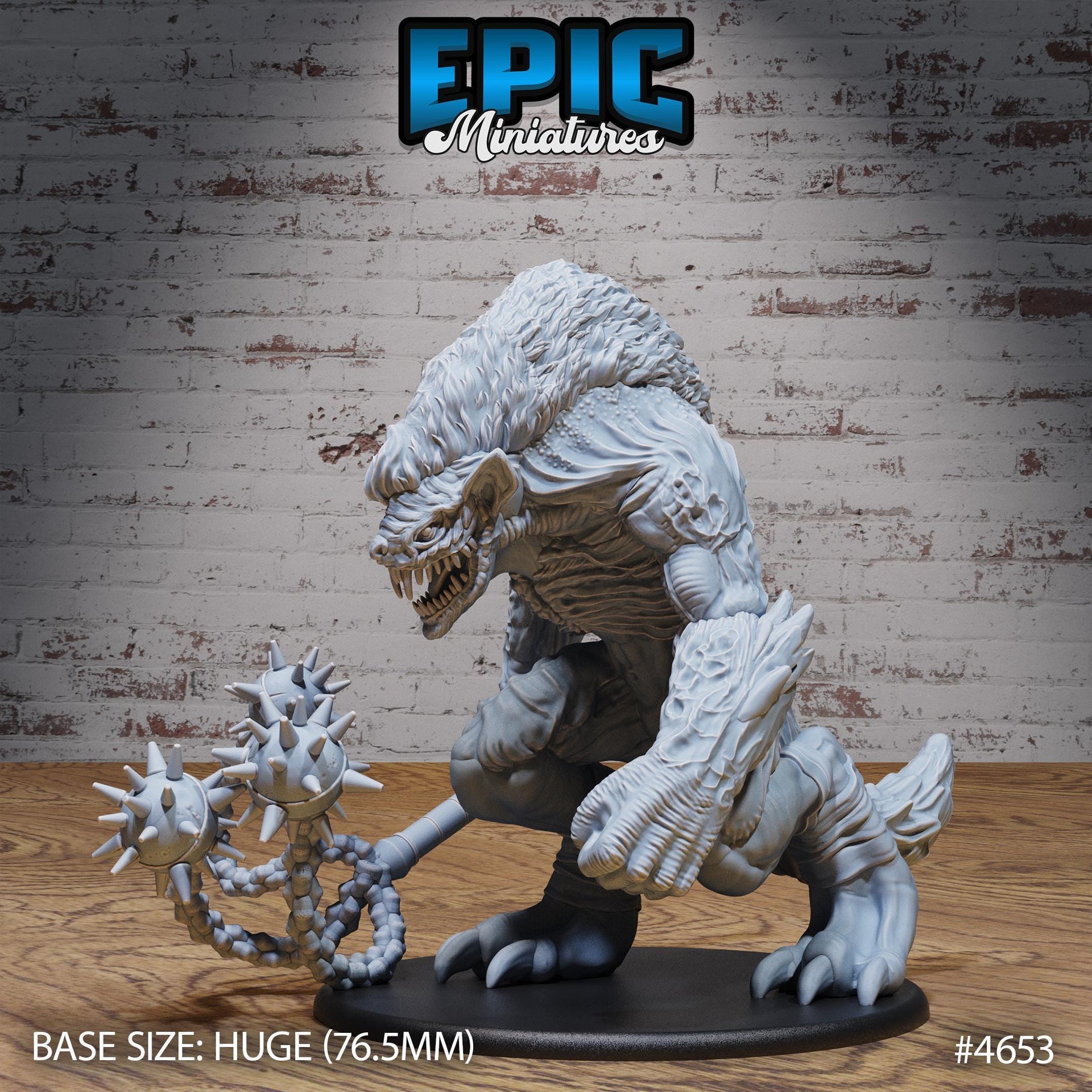 Demon Lord Yeenoghu - Epic Miniatures | Beast Hunt | 28mm | 32mm | Gnoll | Champion | Warlord