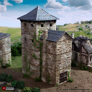 Black Rock Keep. King and Country, 15mm, 28mm, 32mm - Printable Scenery | 28mm and 32mm | Wargaming | DnD | Tabletop Roleplaying