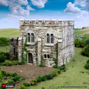 Norman Square Keep. King and Country, 15mm, 28mm, 32mm - Printable Scenery | 28mm and 32mm | Wargaming | DnD | Tabletop Roleplaying