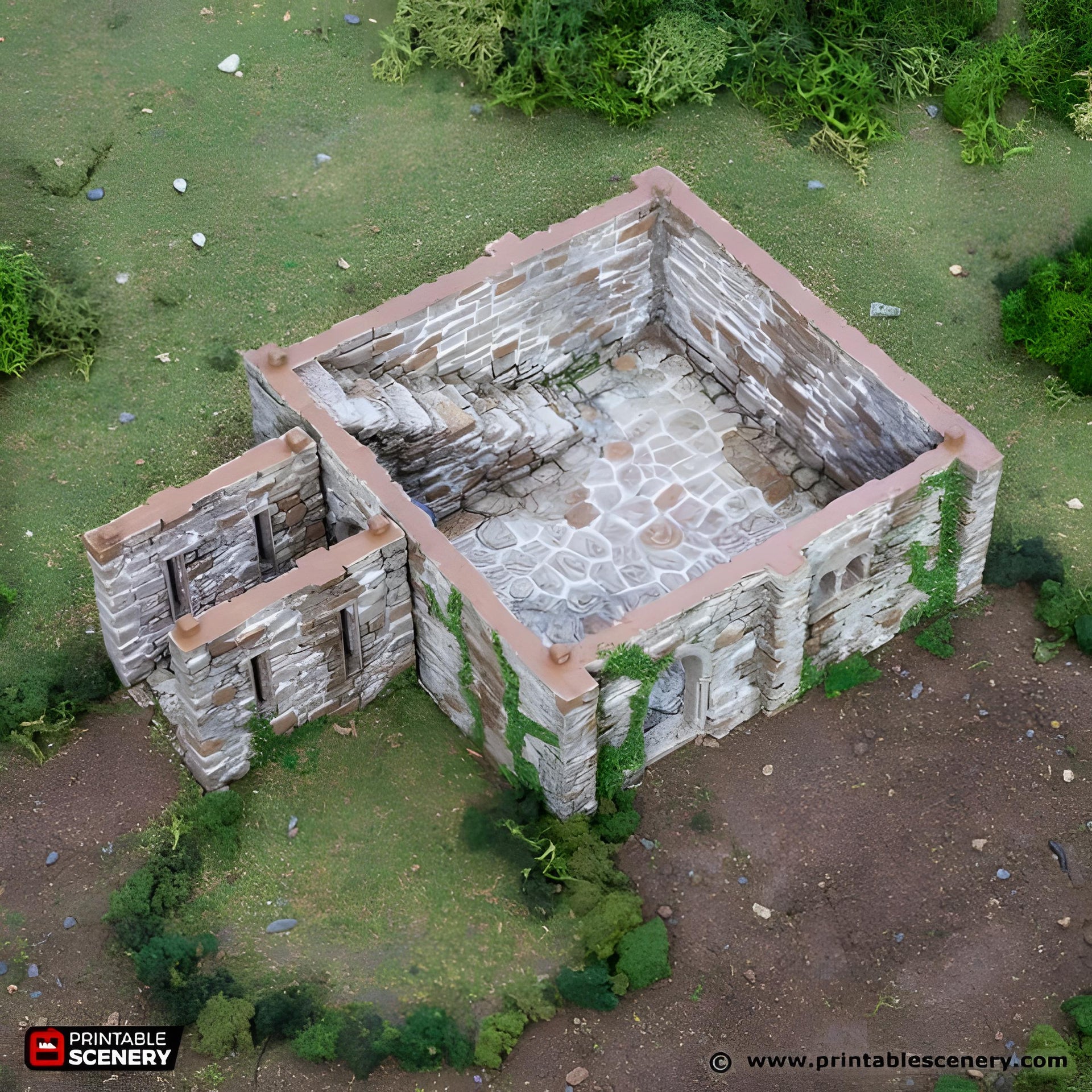 Norman Square Keep. King and Country, 15mm, 28mm, 32mm - Printable Scenery | 28mm and 32mm | Wargaming | DnD | Tabletop Roleplaying