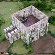 Norman Square Keep. King and Country, 15mm, 28mm, 32mm - Printable Scenery | 28mm and 32mm | Wargaming | DnD | Tabletop Roleplaying