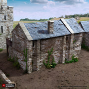 Black Rock Barracks. King and Country, 15mm, 28mm, 32mm - Printable Scenery | 28mm and 32mm | Wargaming | DnD | Tabletop Roleplaying