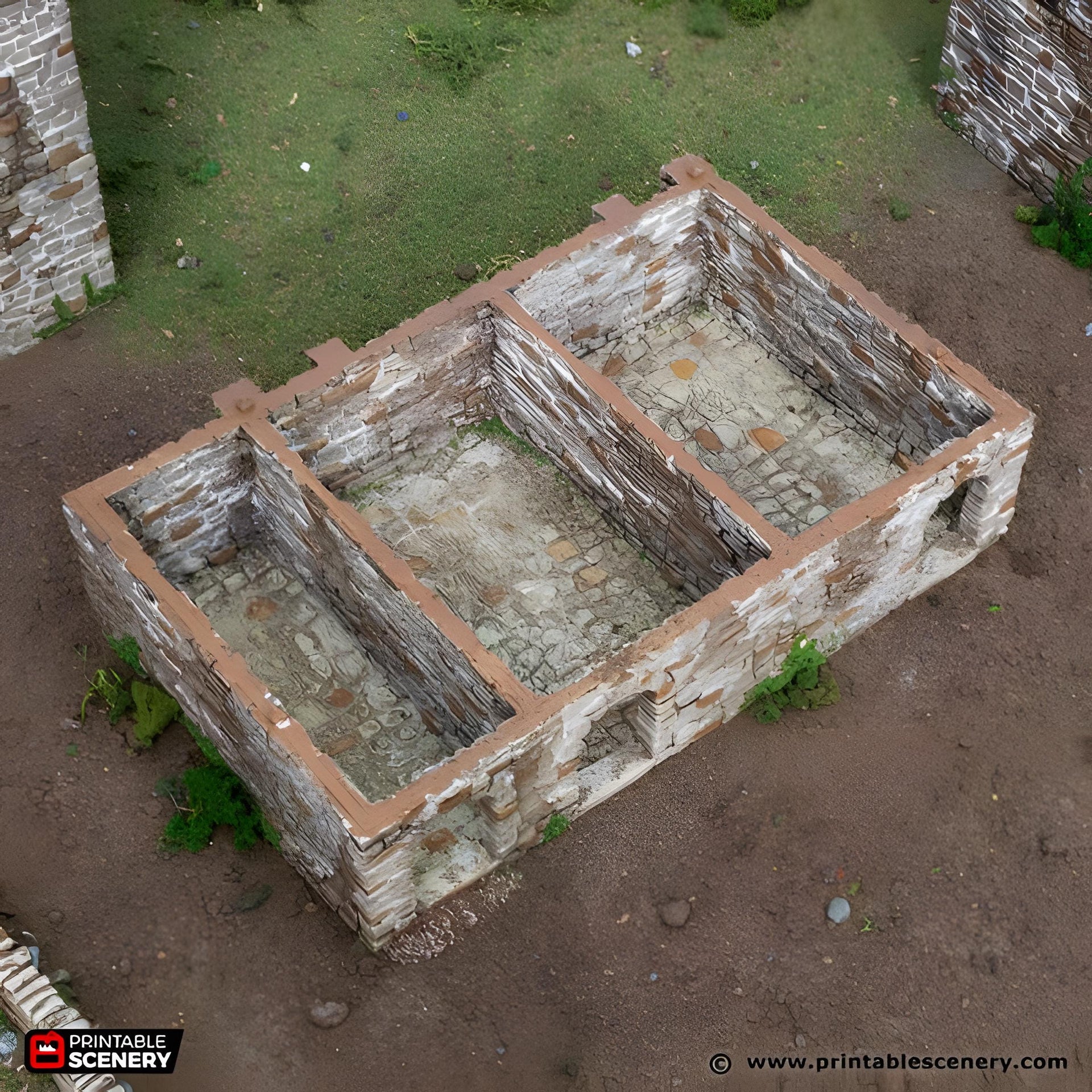 Black Rock Barracks. King and Country, 15mm, 28mm, 32mm - Printable Scenery | 28mm and 32mm | Wargaming | DnD | Tabletop Roleplaying