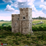 Norman Stone Fort. King and Country, 15mm, 28mm, 32mm - Printable Scenery | 28mm and 32mm | Wargaming | DnD | Tabletop Roleplaying
