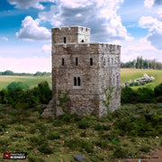 Norman Stone Fort. King and Country, 15mm, 28mm, 32mm - Printable Scenery | 28mm and 32mm | Wargaming | DnD | Tabletop Roleplaying