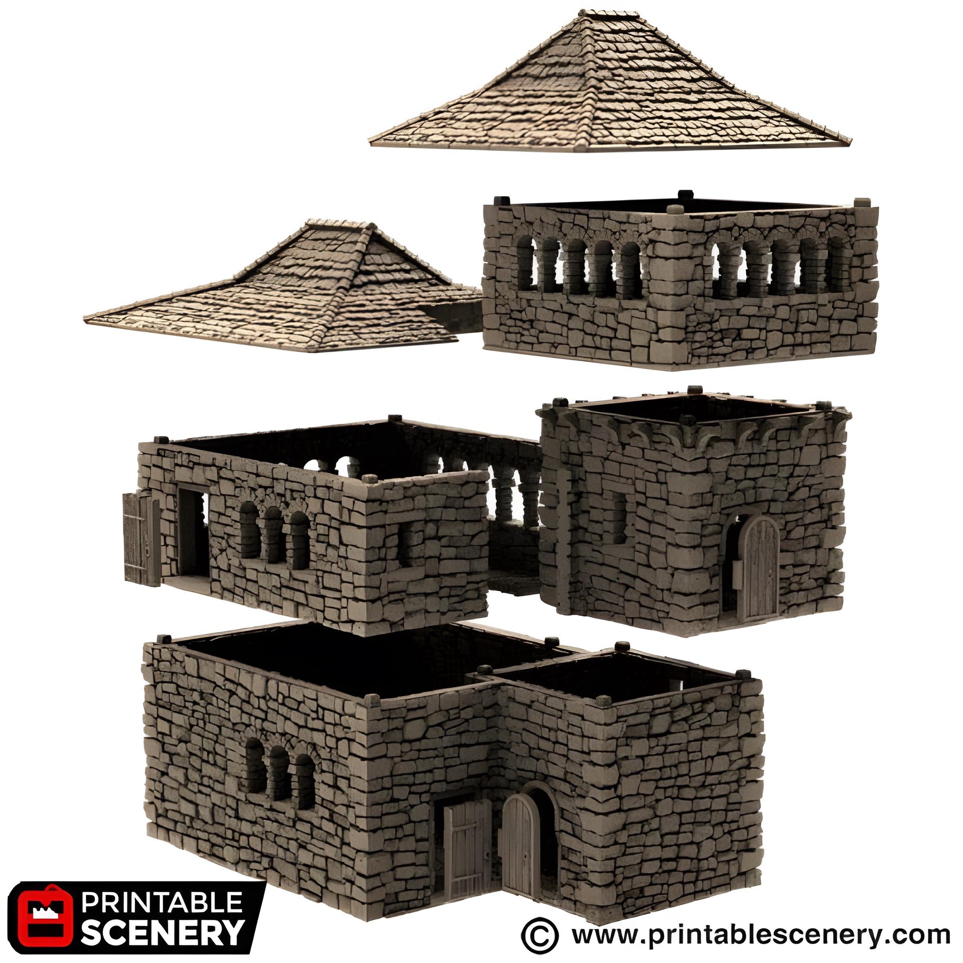 Kings Quarters. King and Country, 15mm, 28mm, 32mm - Printable Scenery | 28mm and 32mm | Wargaming | DnD | Tabletop Roleplaying