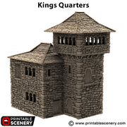 Kings Quarters. King and Country, 15mm, 28mm, 32mm - Printable Scenery | 28mm and 32mm | Wargaming | DnD | Tabletop Roleplaying