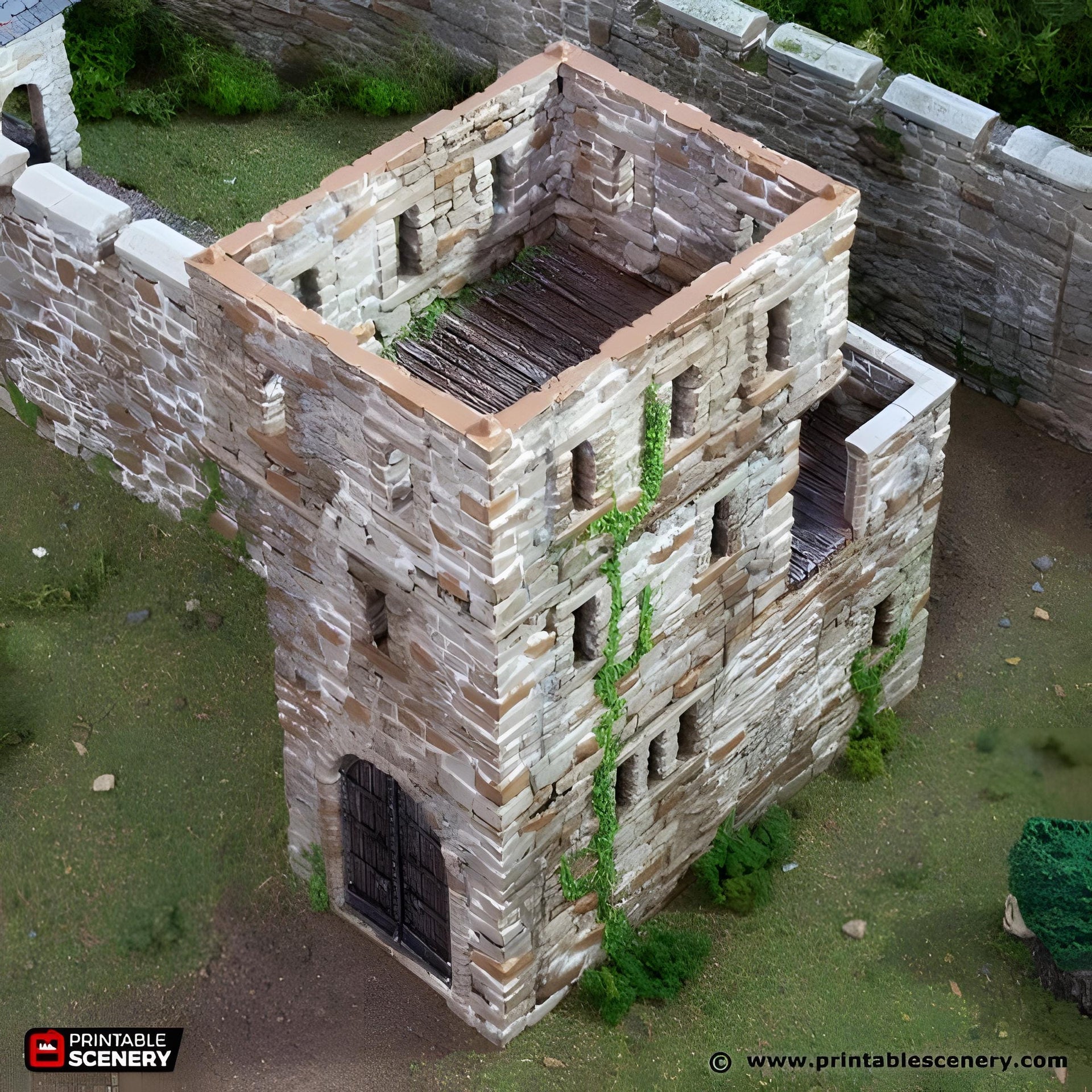 Kings Gate. King and Country, 15mm, 28mm, 32mm - Printable Scenery | 28mm and 32mm | Wargaming | DnD | Tabletop Roleplaying
