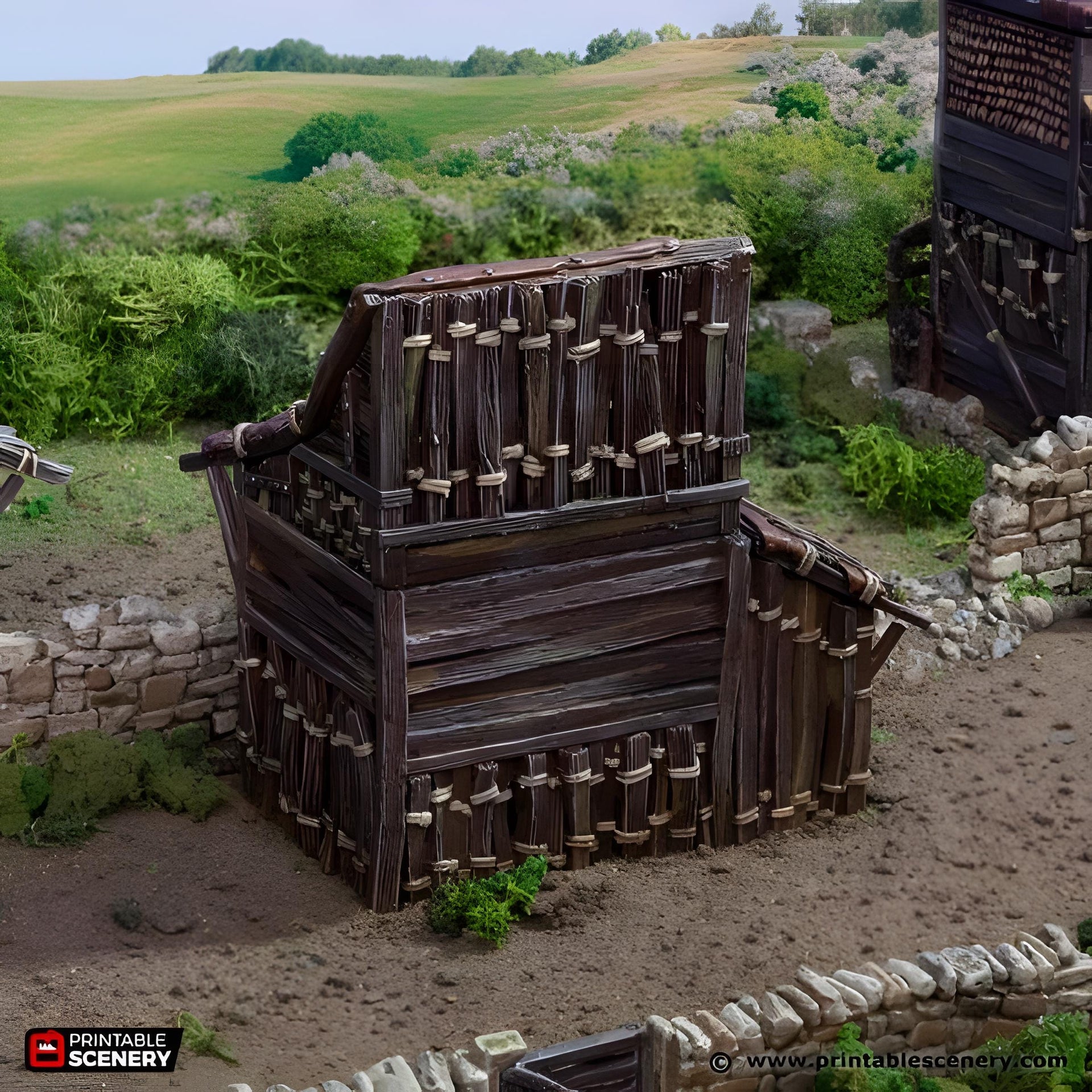 Medium Shanty. King and Country, 15mm, 28mm, 32mm - Printable Scenery | 28mm and 32mm | Wargaming | DnD | Tabletop Roleplaying