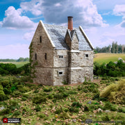 Norman Stone Manor. King and Country, 15mm, 28mm, 32mm - Printable Scenery | 28mm and 32mm | Wargaming | DnD | Tabletop Roleplaying