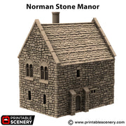 Norman Stone Manor. King and Country, 15mm, 28mm, 32mm - Printable Scenery | 28mm and 32mm | Wargaming | DnD | Tabletop Roleplaying