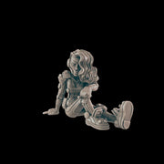 Smoke Break Gal. Cyberpunk Civilian - Ec3d | 28mm and 32mm | Wargaming | DnD | Tabletop Roleplaying