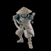 Samurai. Cyberpunk Assassin - Ec3d | 28mm and 32mm | Wargaming | DnD | Tabletop Roleplaying