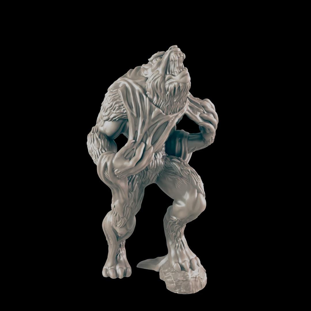 Werewolf - Ec3d | 28mm and 32mm | Wargaming | DnD | Tabletop Roleplaying