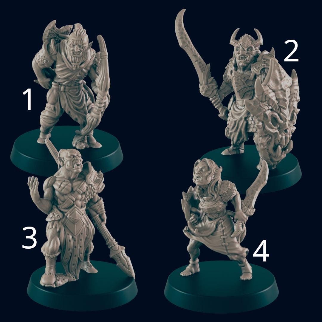 Orcs - Ec3d | 28mm and 32mm | Wargaming | DnD | Tabletop Roleplaying