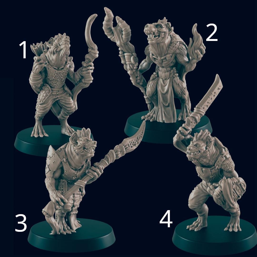 Gnolls - Ec3d | 28mm and 32mm | Wargaming | DnD | Tabletop Roleplaying
