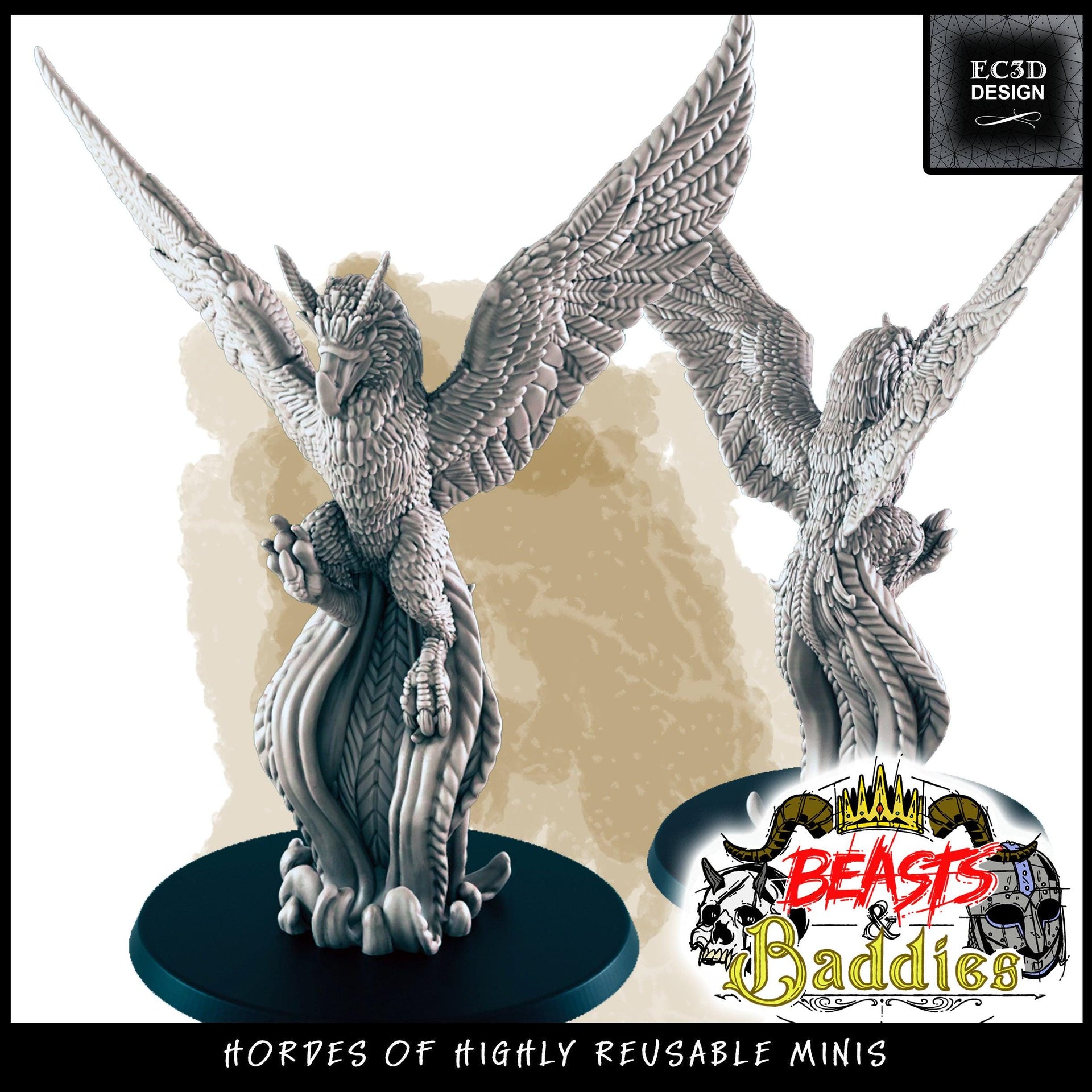 Roc - Ec3d | 28mm and 32mm | Wargaming | DnD | Tabletop Roleplaying