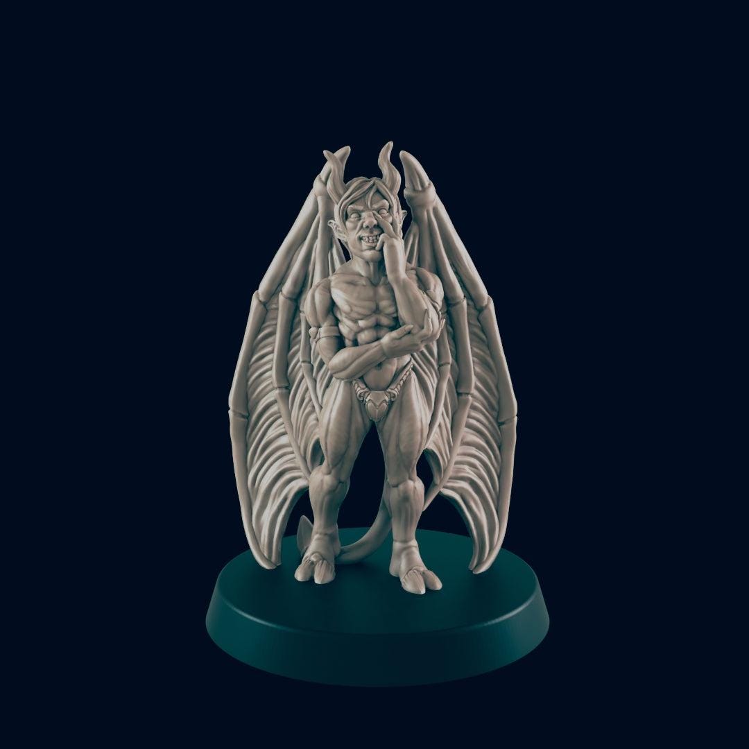 Incubus - Ec3d | 28mm and 32mm | Wargaming | DnD | Tabletop Roleplaying