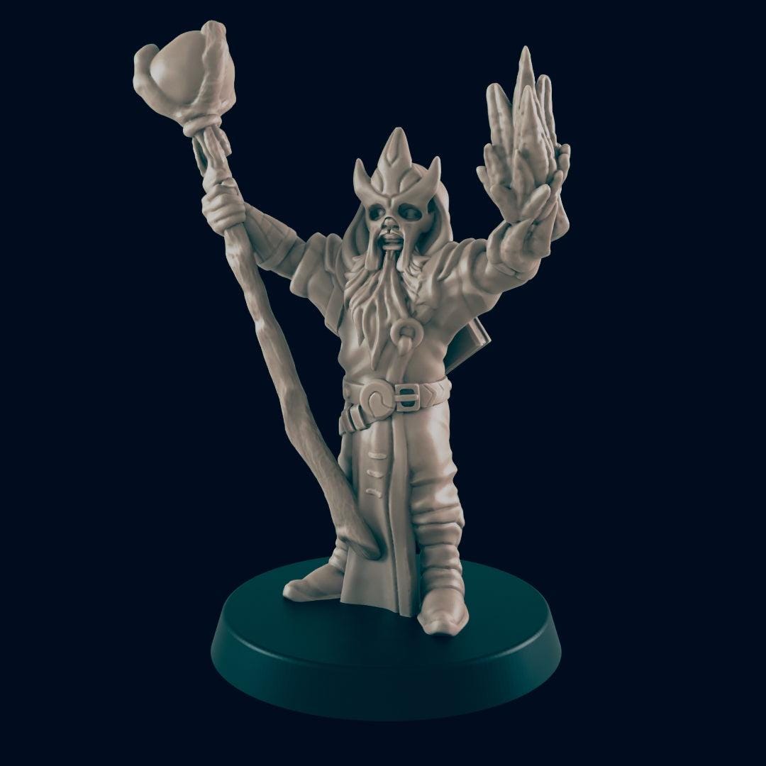 Evil Wizard - Ec3d | 28mm and 32mm | Wargaming | DnD | Tabletop Roleplaying