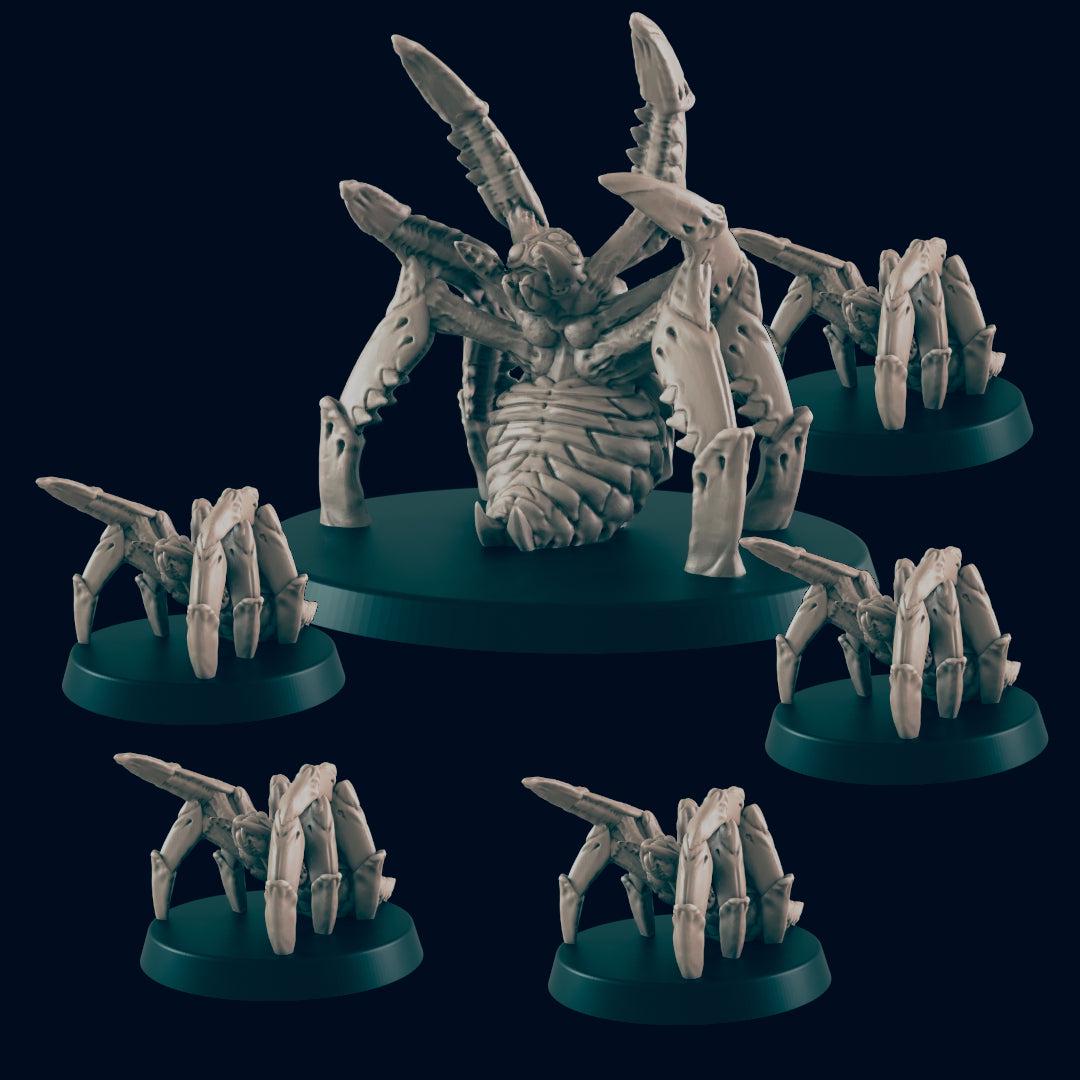Giant Spiders - Ec3d | 28mm and 32mm | Wargaming | DnD | Tabletop Roleplaying