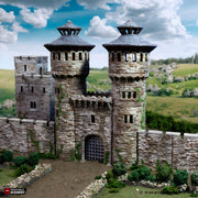 Royal Gate. King and Country, 15mm, 28mm, 32mm - Printable Scenery | 28mm and 32mm | Wargaming | DnD | Tabletop Roleplaying