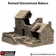 Stonestreet Bakers. King and Country, 15mm, 28mm, 32mm - Printable Scenery | 28mm and 32mm | Wargaming | DnD | Tabletop Roleplaying