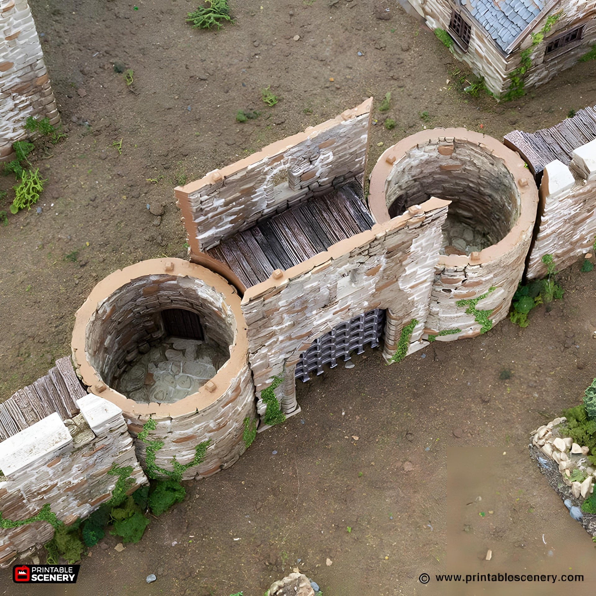 Royal Gate. King and Country, 15mm, 28mm, 32mm - Printable Scenery | 28mm and 32mm | Wargaming | DnD | Tabletop Roleplaying