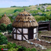 Small Round House. King and Country, 15mm, 28mm, 32mm - Printable Scenery | 28mm and 32mm | Wargaming | DnD | Tabletop Roleplaying