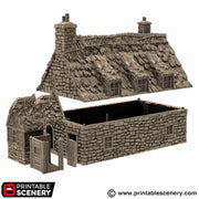 Country Manor. King and Country, 15mm, 28mm, 32mm - Printable Scenery | 28mm and 32mm | Wargaming | DnD | Tabletop Roleplaying
