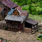 Small Shanty. King and Country, 15mm, 28mm, 32mm - Printable Scenery | 28mm and 32mm | Wargaming | DnD | Tabletop Roleplaying