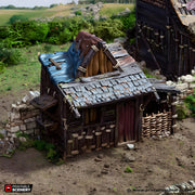 Small Shanty. King and Country, 15mm, 28mm, 32mm - Printable Scenery | 28mm and 32mm | Wargaming | DnD | Tabletop Roleplaying