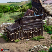 Small Shanty. King and Country, 15mm, 28mm, 32mm - Printable Scenery | 28mm and 32mm | Wargaming | DnD | Tabletop Roleplaying