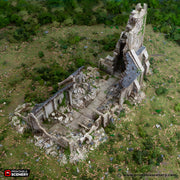Ruined Norman Church. King and Country, 15mm, 28mm, 32mm - Printable Scenery | 28mm and 32mm | Wargaming | DnD | Tabletop Roleplaying