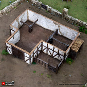 Country Stables. King and Country, 15mm, 28mm, 32mm - Printable Scenery | 28mm and 32mm | Wargaming | DnD | Tabletop Roleplaying