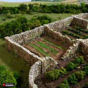 Country High Wall. King and Country, 15mm, 28mm, 32mm - Printable Scenery | 28mm and 32mm | Wargaming | DnD | Tabletop Roleplaying