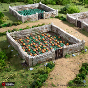 Farm Fields. King and Country, 15mm, 28mm, 32mm - Printable Scenery | 28mm and 32mm | Wargaming | DnD | Tabletop Roleplaying