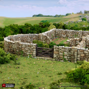Country High Wall. King and Country, 15mm, 28mm, 32mm - Printable Scenery | 28mm and 32mm | Wargaming | DnD | Tabletop Roleplaying