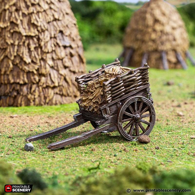 Haystacks. King and Country, 15mm, 28mm, 32mm - Printable Scenery | 28mm and 32mm | Wargaming | DnD | Tabletop Roleplaying