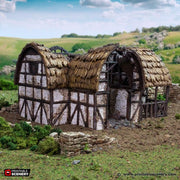 Ruined Country Stables. King and Country, 15mm, 28mm, 32mm - Printable Scenery