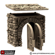 Farm Gate. King and Country, 15mm, 28mm, 32mm - Printable Scenery | 28mm and 32mm | Wargaming | DnD | Tabletop Roleplaying