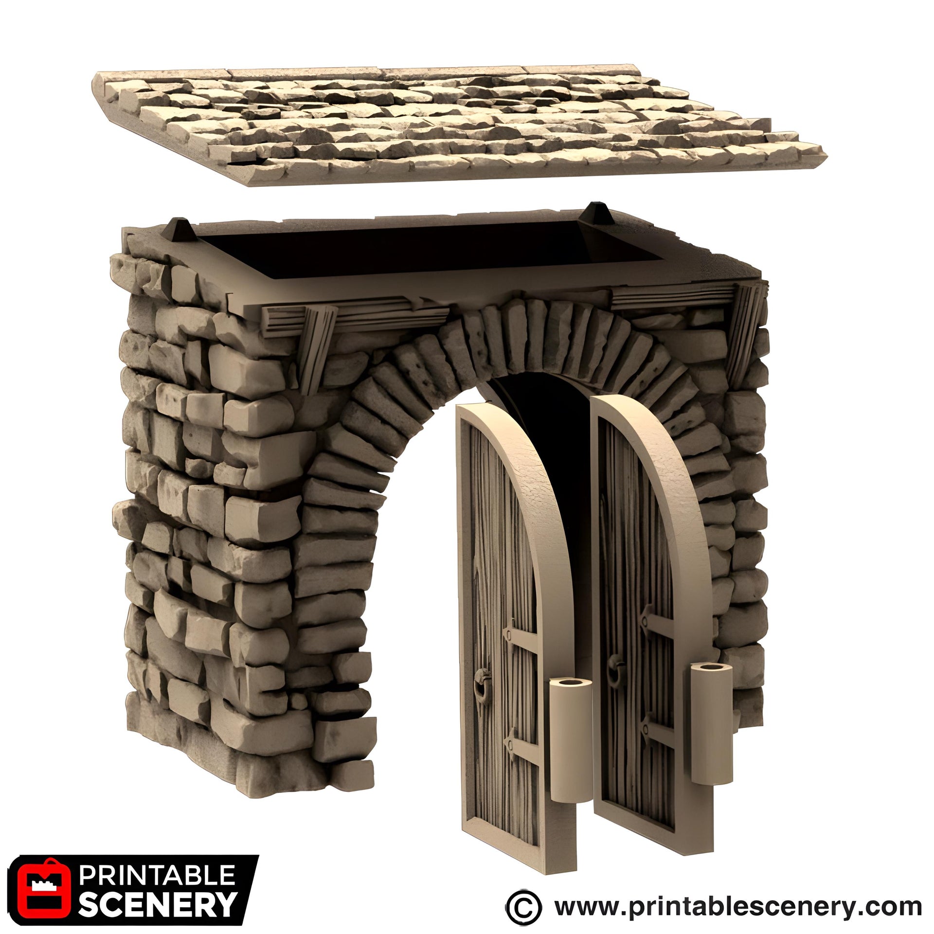 Farm Gate. King and Country, 15mm, 28mm, 32mm - Printable Scenery | 28mm and 32mm | Wargaming | DnD | Tabletop Roleplaying
