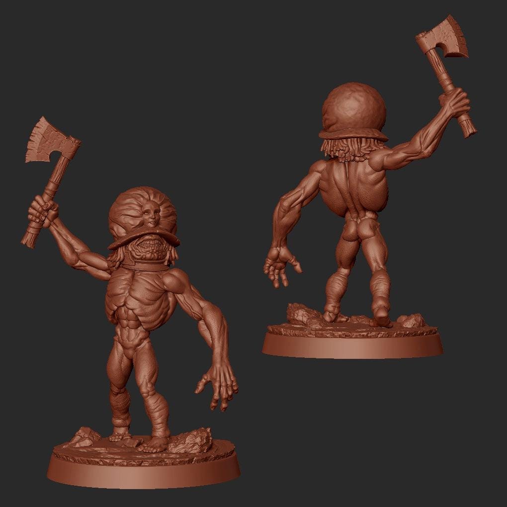 Offspring, Demonic Warriors - Goetia Miniatures | Imp Demon | 28mm and 32mm | Wargaming | DnD | Tabletop Roleplaying
